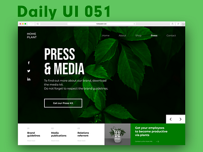 Daily UI 051 - Press page