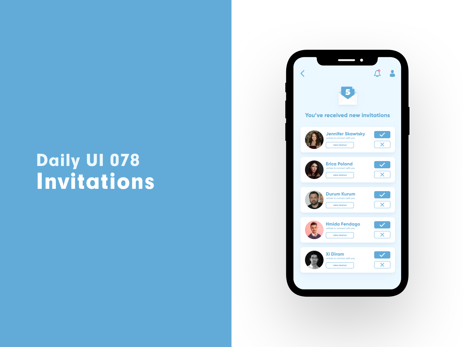 Daily UI 078 - Invitations by Hassan El Faijah on Dribbble