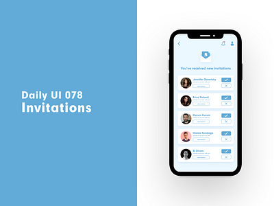 Daily UI 078 - Invitations daily 100 challenge daily ui dailyui invitation invitation card invitations ui uidesign uiux ux