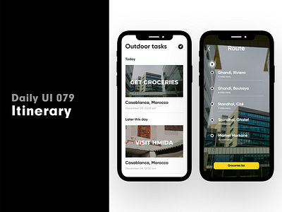 Daily UI 079 - Itinerary
