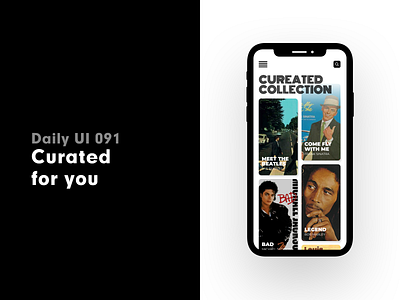 Daily UI 091 - Curated for you curated curated for you daily 100 challenge daily ui dailyui ui uiux ux