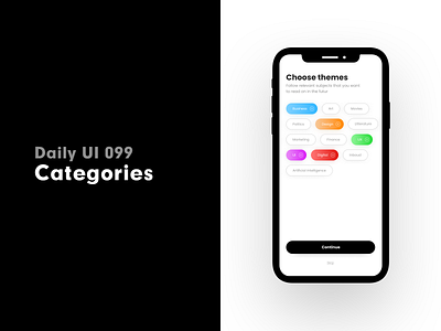 Daily UI 099 - Categories