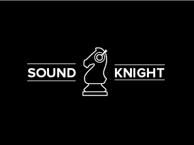 Sound Knight - WIP brand dj knight logo minimal music sound wip