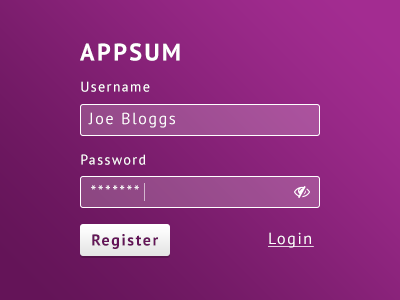 Register screen basic dailyui login practice register simple