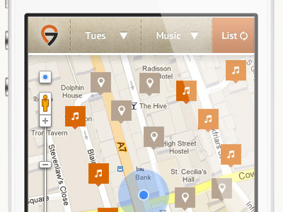 Mobile Map icons map mobile nav navigation