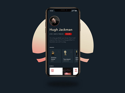 Lumière app clean design clean ui debut debut shot debutshot first design first post first shot firstshot flat ios app mobile mobile app profile profile design profile page ui ux