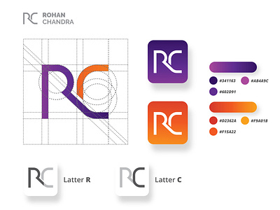 Personal Branding Indentity R+C - Branding & Logo Design background brand branding business company concept corporate design element icon identity isolated layout logo personal presentation stationery template vector white