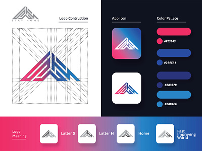 Stay Home Logo Concept (S + H)  - Branding & Logo Design