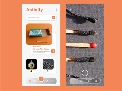 Antiqify App User Interface art brand branding design flat graphic design illustration logo ui vector
