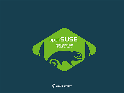 Open Suse Logo. art bali brand branding design flat freelance graphic design identity illustration indonesia linux logo opensuse suse szalonylew vector