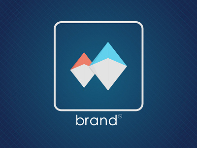 Just another brand (red/blue, boxed) app brand branding design icon illustration logo vector