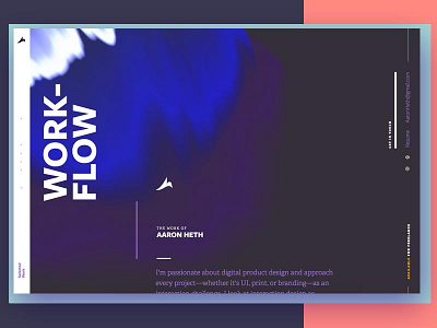 Portfolio blue dark portfolio web