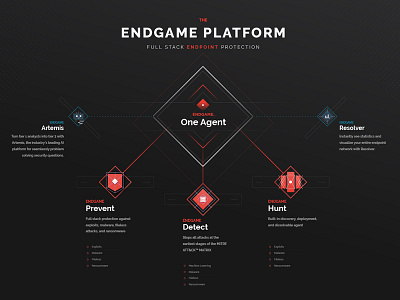 Endgame Platform dark enterprise infographic