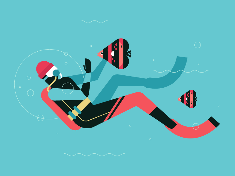 Jacques Cousteau by Jay Doronio for Beutler Ink on Dribbble