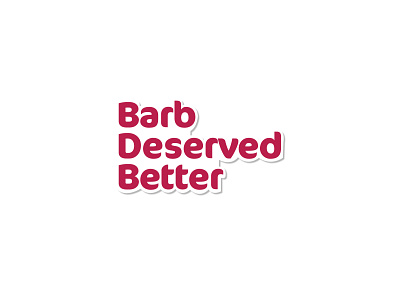 Barb Deserved Better barb deserved better clean design diecut diecut sticker popculture simple simple design simplicity strangerthings