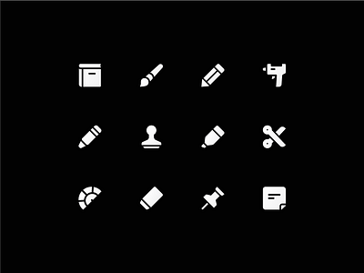 Stationery Icons graphic design website