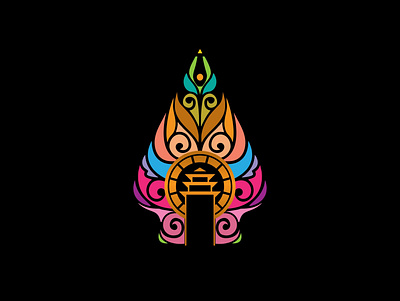 Javanese culture icon design flat graphic design illustration vector