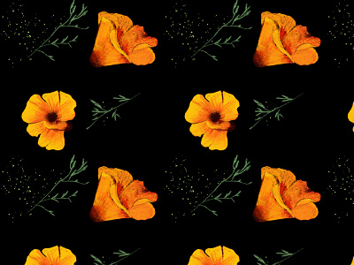 Poppies Pattern illustration