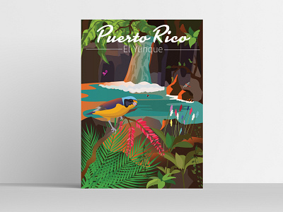 Puerto Rico Poster Design design illustration poster vector