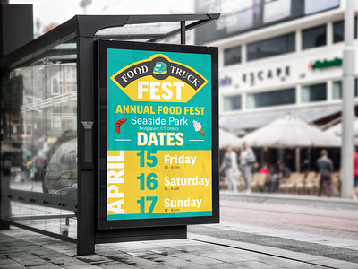 Food Truck Fest Poster Design