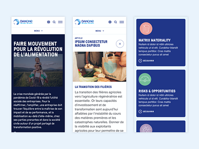 Danone - Responsive animation ui