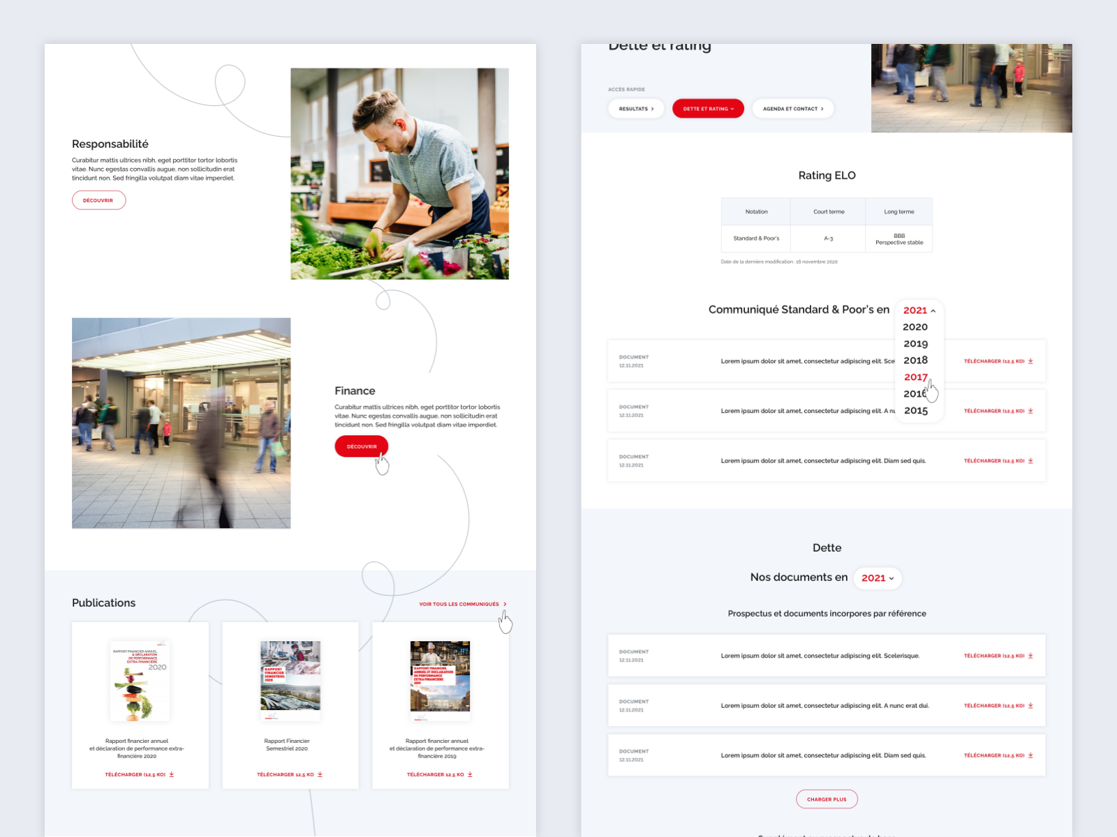Elo Group Corporate website by Jonas Deprund on Dribbble