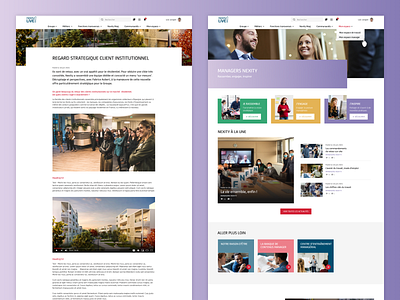 Nexity Live - Article & managers pages