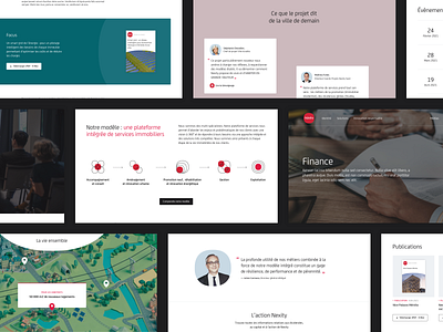 Nexity corporate website - Display pages (Pitch) animation ui