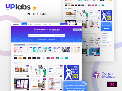 UpLabs Homepage Redesign Challenge. dailychallengeui dashboard landing redesign redesign challenge tannovative tarun mahour ui uplabs uplabs redesign uplabs ui website template website ui