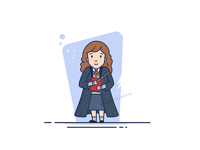 Hermione Granger fanart harrypotter hermione hermione granger illustration sticker vector vectorart