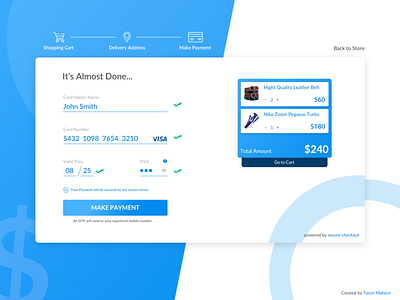 Daily UI Challenge #002 - Checkout Page checkout daily ui challange dailyui dailyui 002 graphic design landing page payment layout product checkout ui challenge ui design ux design web application