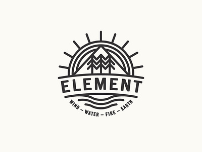 element logo badge branding illustration logo patch retro skateboarding street typographic logo typography