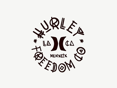 Hand drawn freedom font