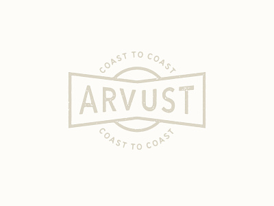 Arvust Coast to coast badge branding handlettering logo patch retro street surfwear typographic logo typography