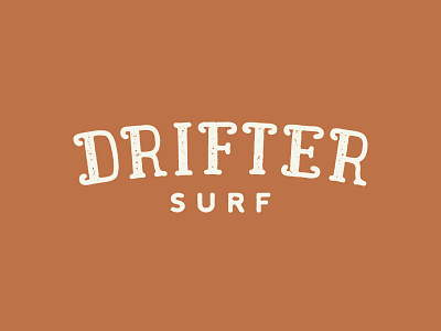 Drifter Surf Logo branding custom lettering design hand lettering handlettering illustration logo surf typographic logo typography