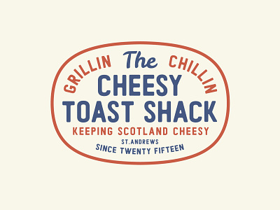 Cheesy Toast Shack Typographic Logo