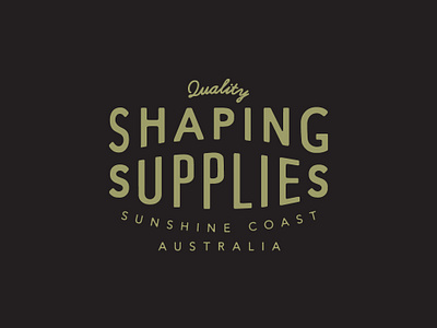 Shaping Supplies Logo branding branding design illustration logo surf typographic logo typography