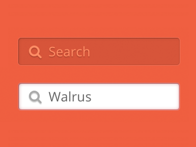 Orange search bar