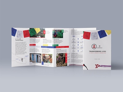 Non-Profit Brochure infographic nepal nonprofit photo print timeline