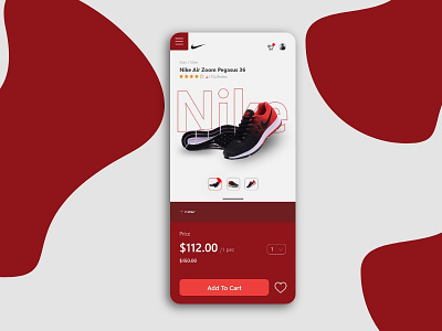 Nike Ui design design ui ux