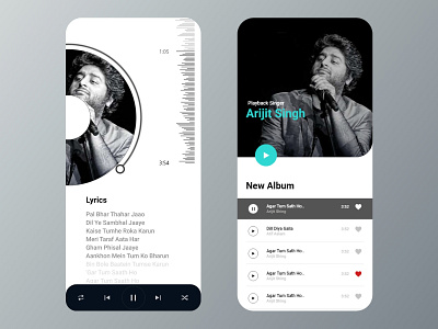 Music app Design app design uiux