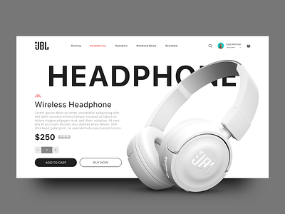 JBL WEB ui  design