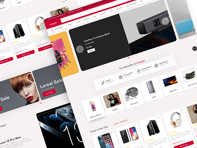 Multi vendor E-commerce store redesign..!! adobe xd dribbble ecommerce store multi vendor website redesign