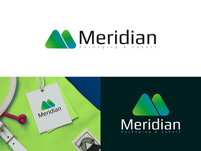 meridian logo design adobe xd app branding design dribbble illustration logo printing company logo design typography ui ux