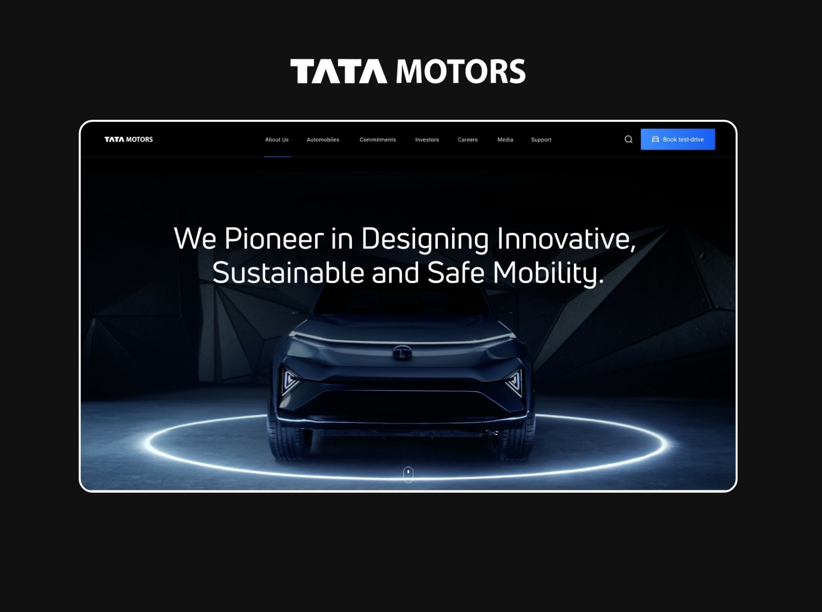 TATA MOTORS website redesign by Mohnish Darji on Dribbble