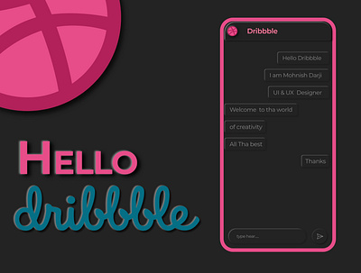 Hello Dribbble design icon ui ux