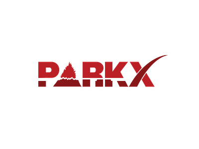 ParkX Hawai'i Volcanoes branding dynamic logo graphicdesign hiking logo logo design marketing national park service national parks parkx red spacex