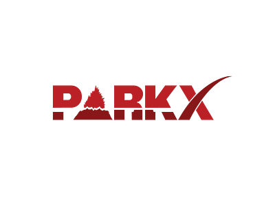 ParkX Hawai'i Volcanoes branding dynamic logo graphicdesign hiking logo logo design marketing national park service national parks parkx red spacex