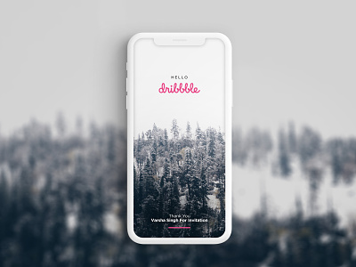 Hello Dribble! iphonex typogaphy ui 100day ui design ui designer ui designers