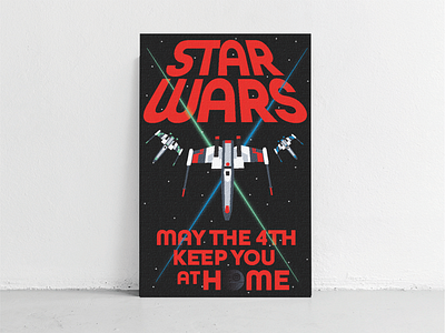 Star Wars Day poster illustration starwars